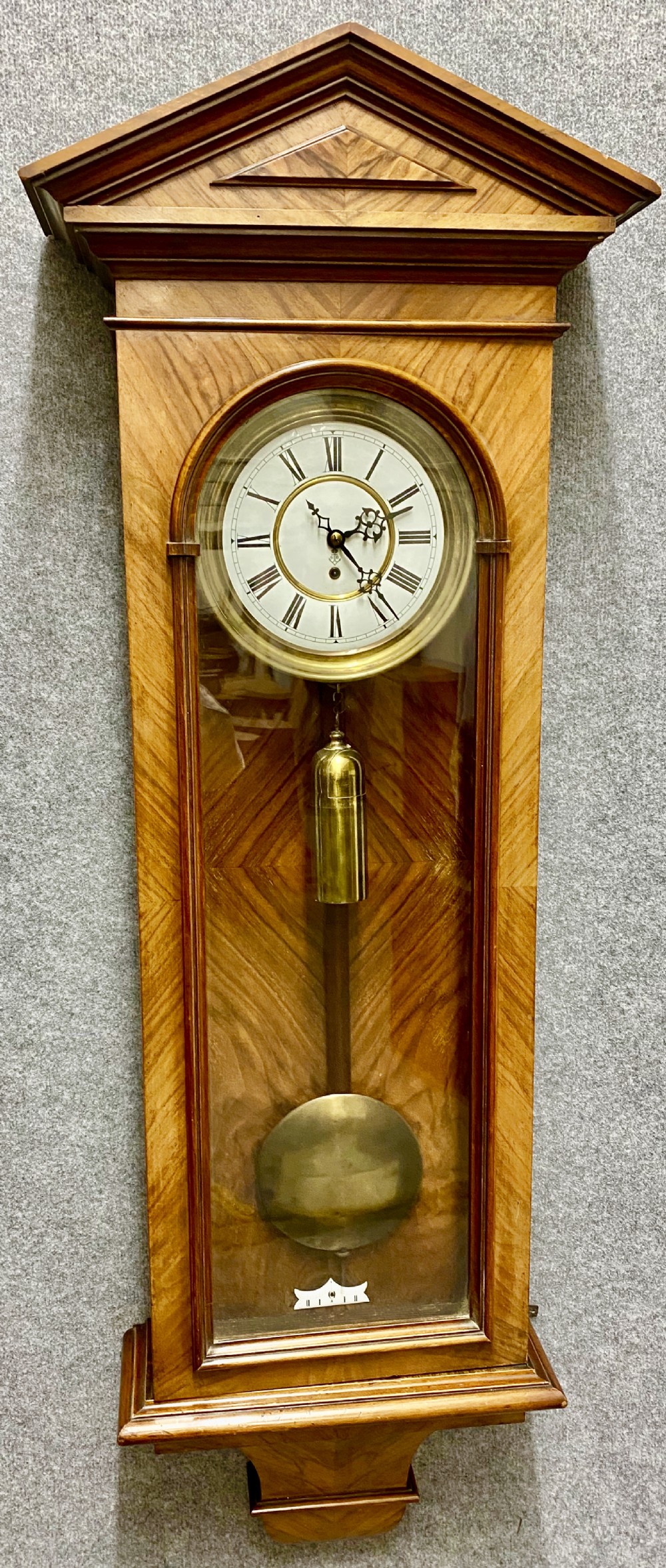 Large Vienna Wall Clock by Gustav Becker