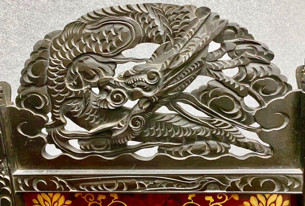 Spectacular Large Shibayama Meiji Period Screen/ Room Divder View XI