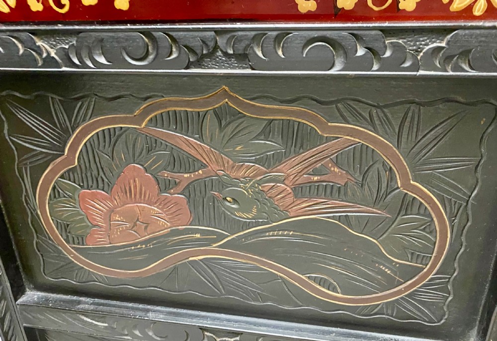 Spectacular Large Shibayama Meiji Period Screen/ Room Divder View XIII
