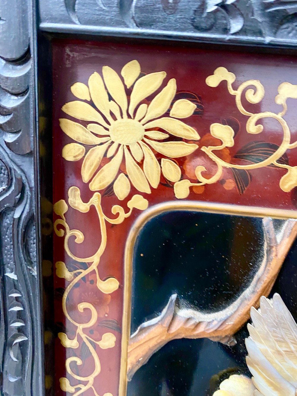 Spectacular Large Shibayama Meiji Period Screen/ Room Divder View XIV