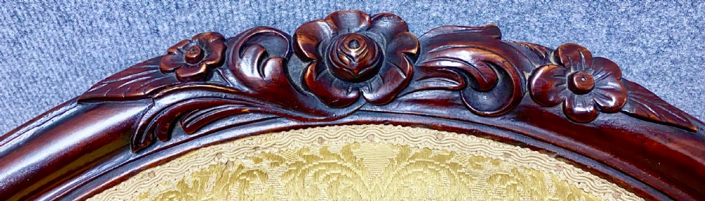 Victorian Rosewood Cabriole Legged Armchair View IV