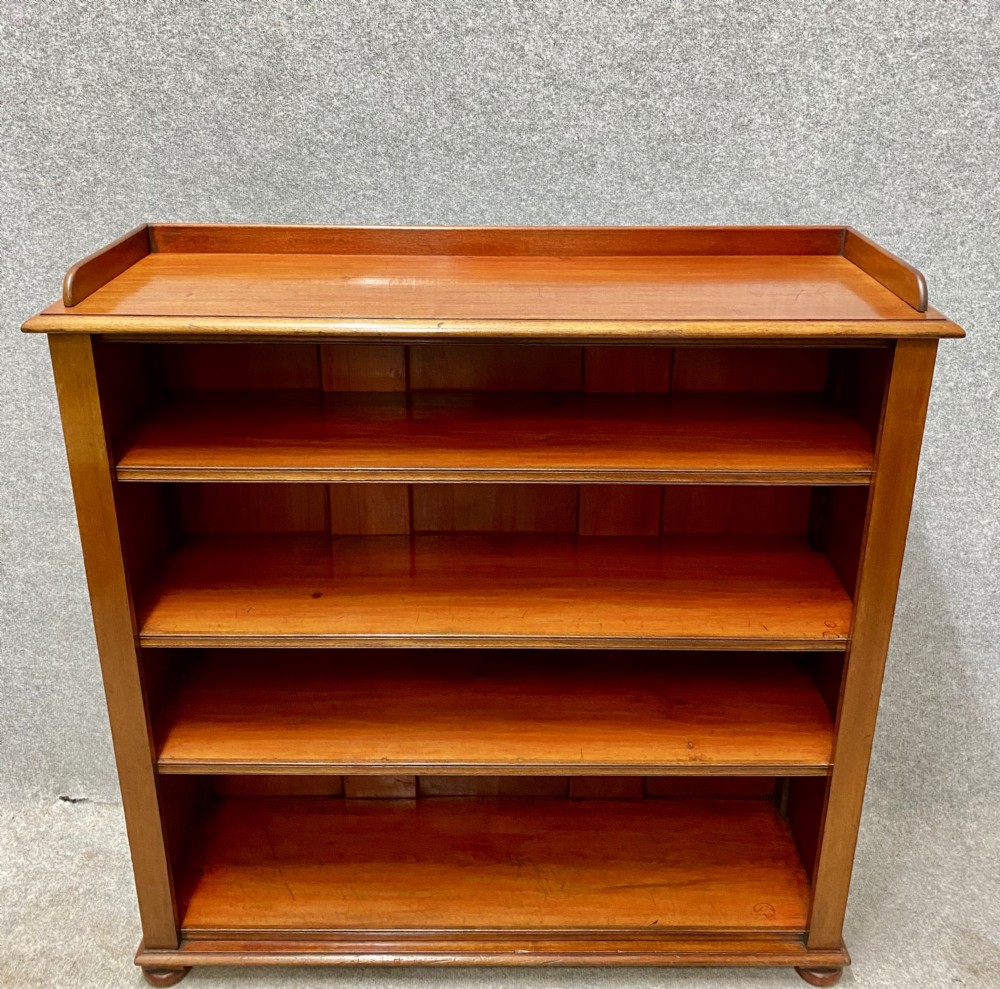 Victorian Mahogany Open Bookcase