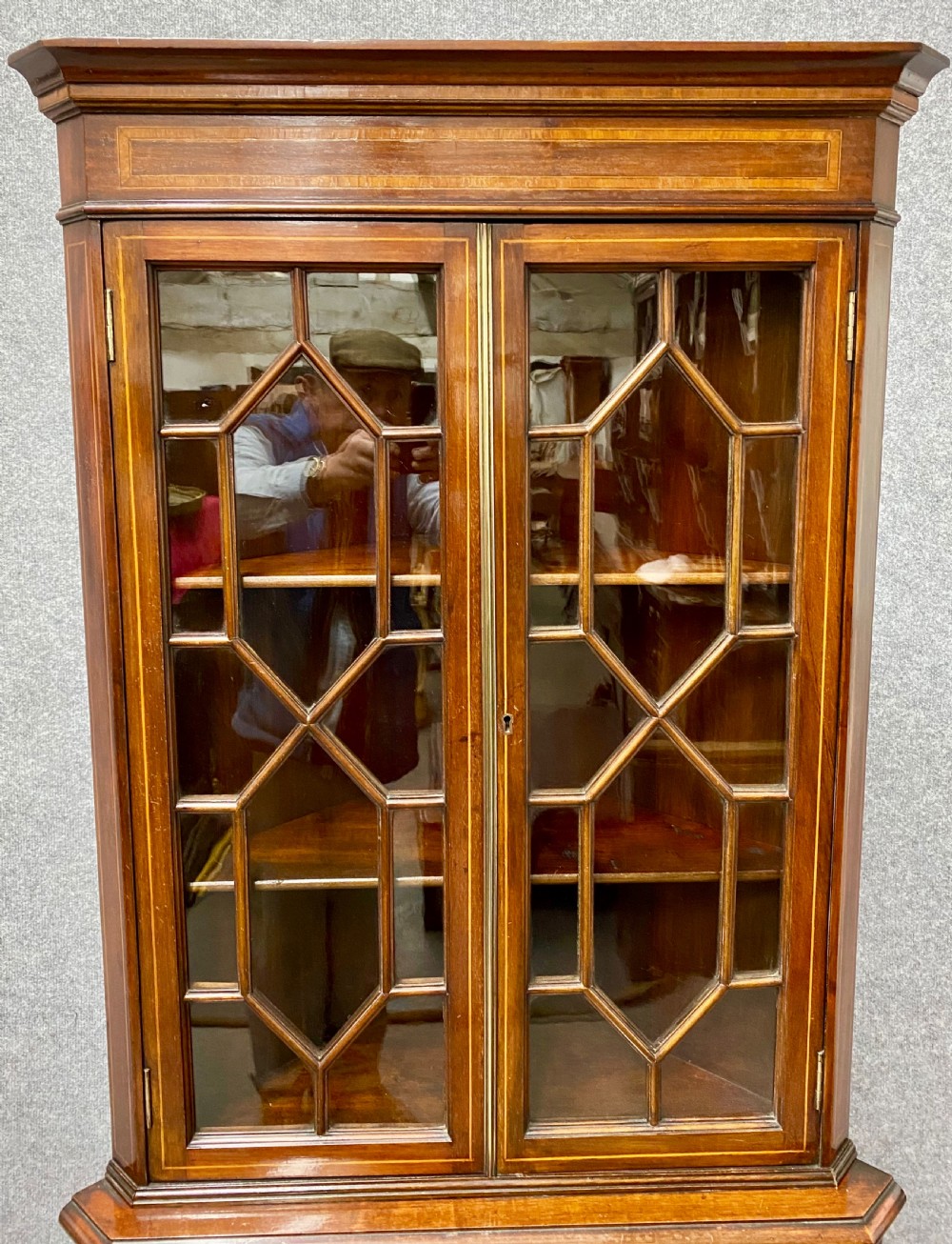 Edwardian Inlaid Corner Cabinet View VII