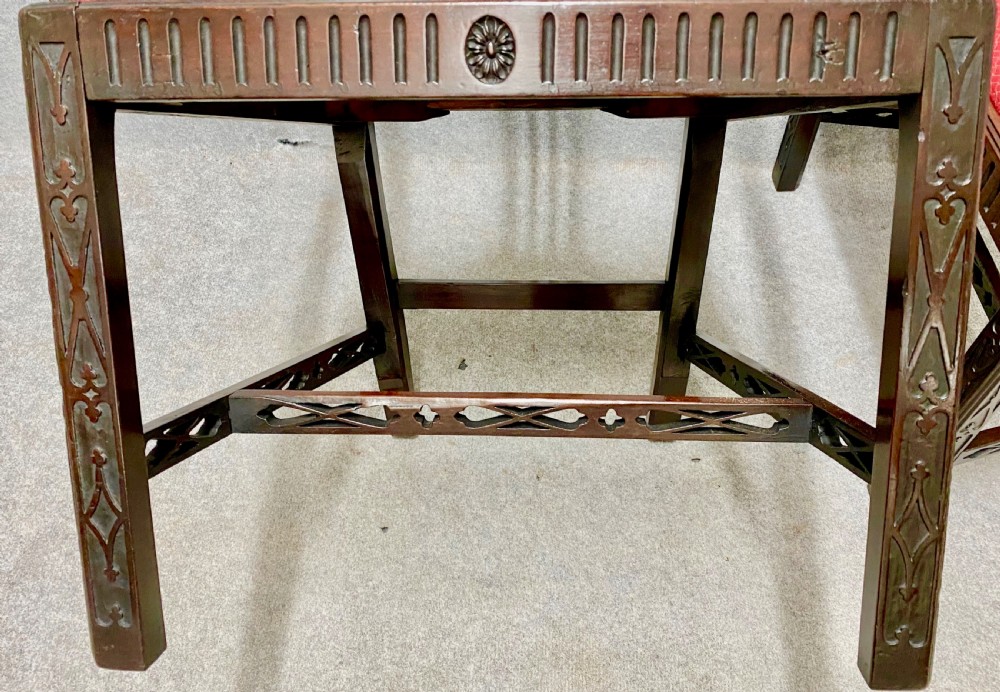 Pair Of Antique Chippendale Style Mahogany Armchairs View VII