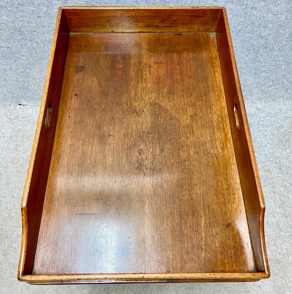 Antique Mahogany Butlers Tray on Stand View IV