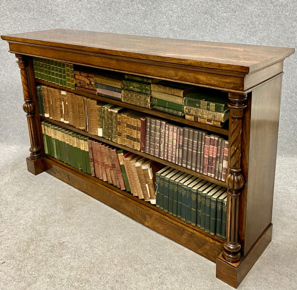 Good Quality Rosewood Open Bookcase