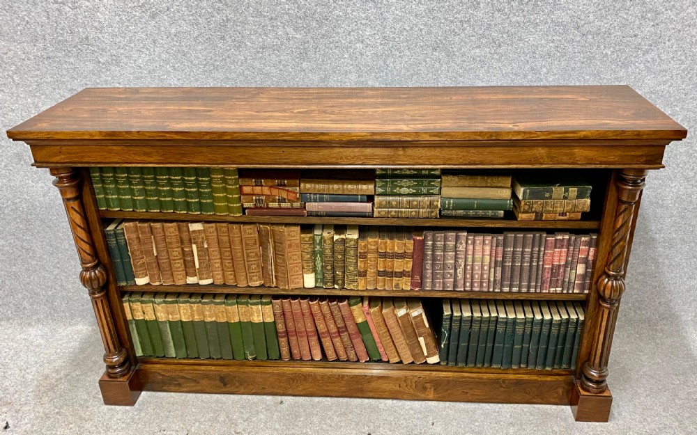 Good Quality Rosewood Open Bookcase View III