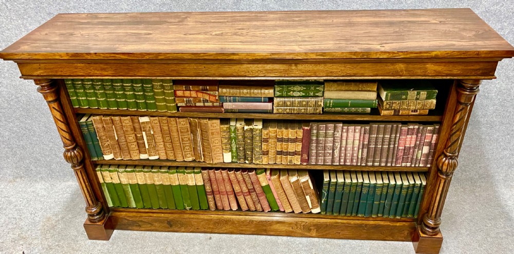 Good Quality Rosewood Open Bookcase View IV