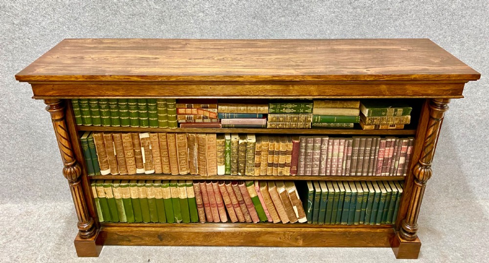Good Quality Rosewood Open Bookcase View XV