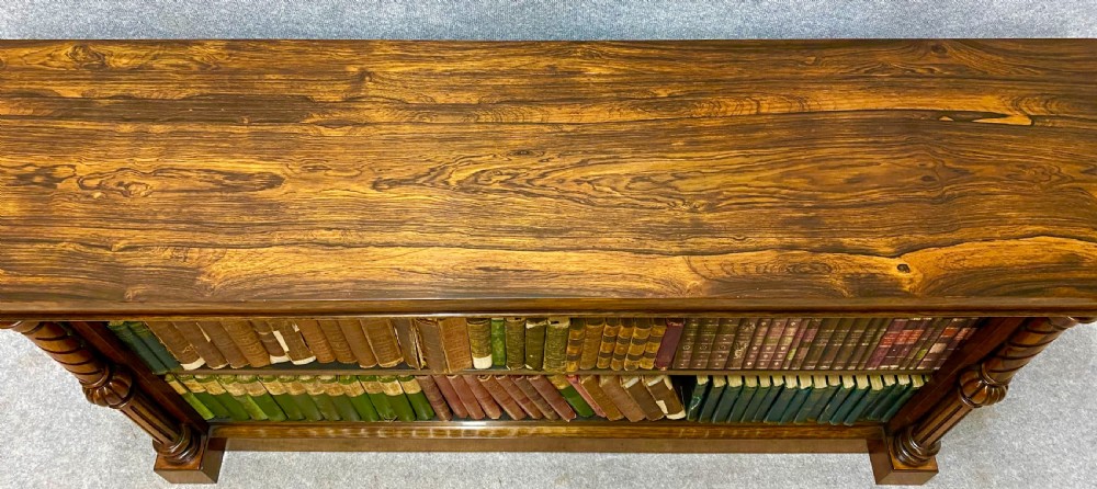 Good Quality Rosewood Open Bookcase View XVI