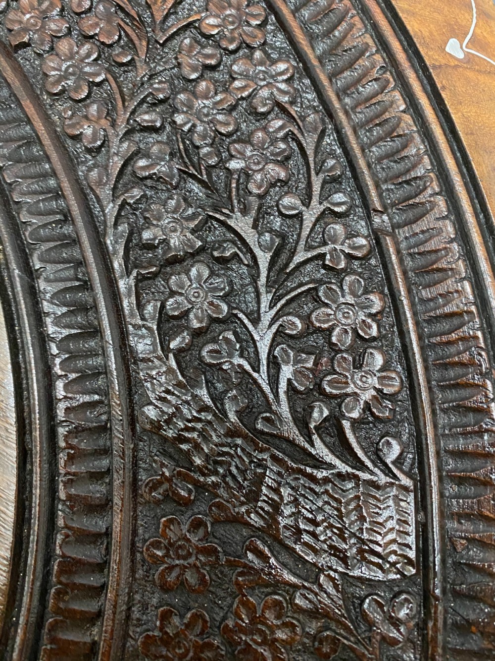 Unusual Pair of Hoshiapur Silver Wire inlaid Tables View X