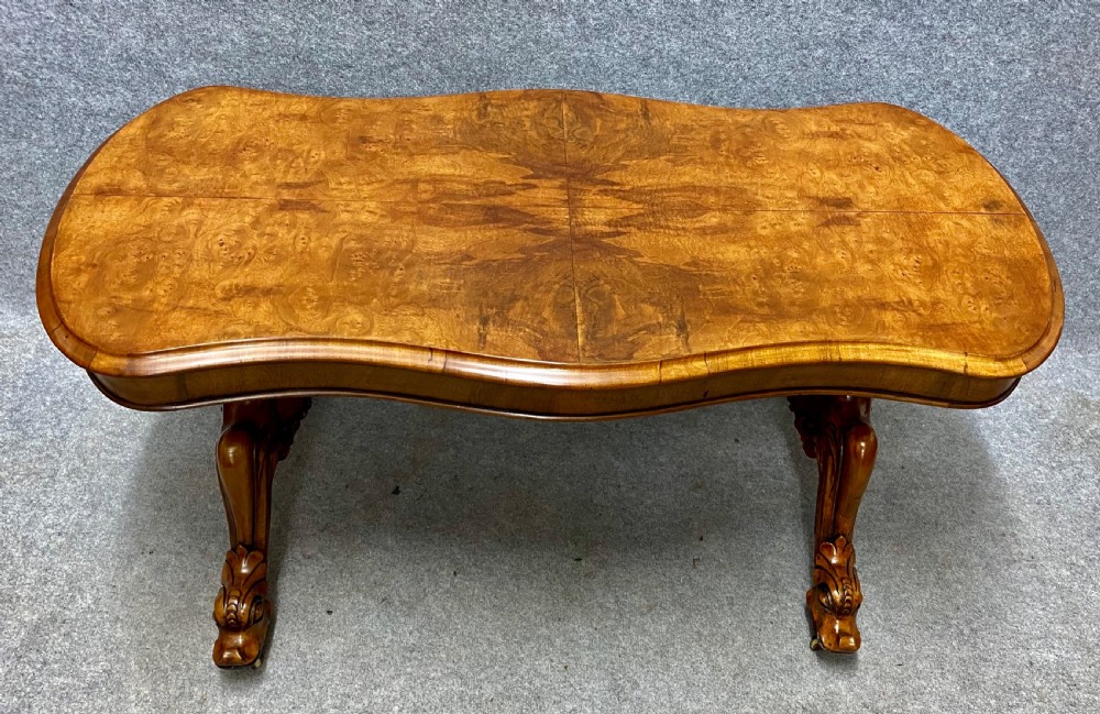 Antique Victorian Walnut Coffee Table