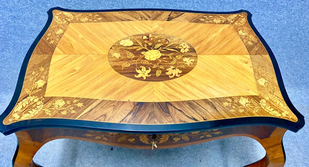 Fine Antique Satinwood & Marquetry Inlaid Centre Table View IV