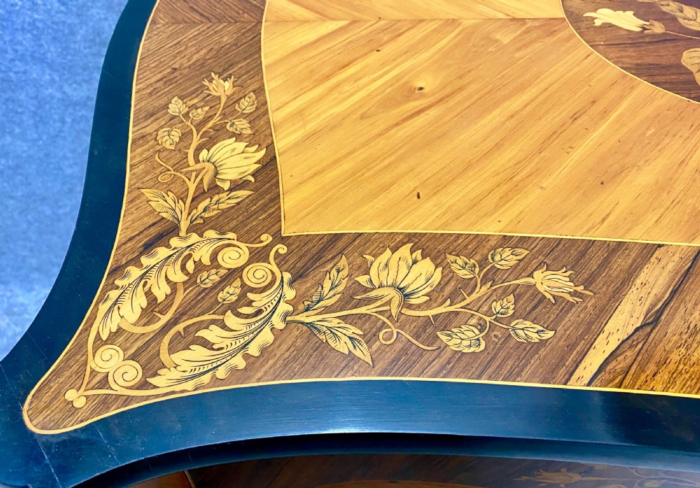 Fine Antique Satinwood & Marquetry Inlaid Centre Table View V