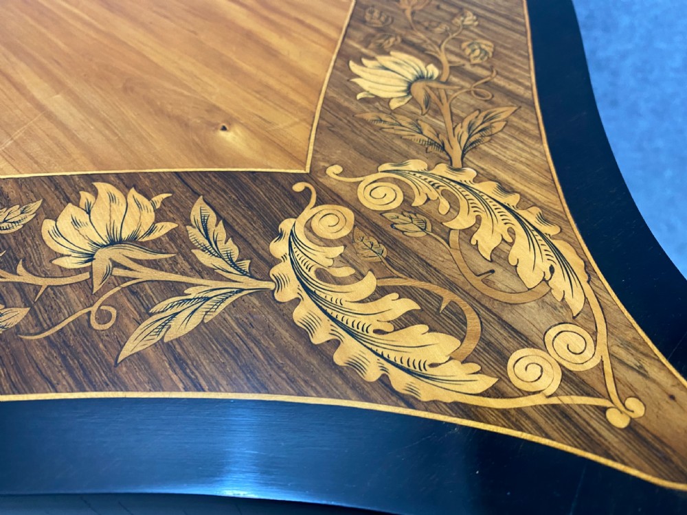 Fine Antique Satinwood & Marquetry Inlaid Centre Table View VII