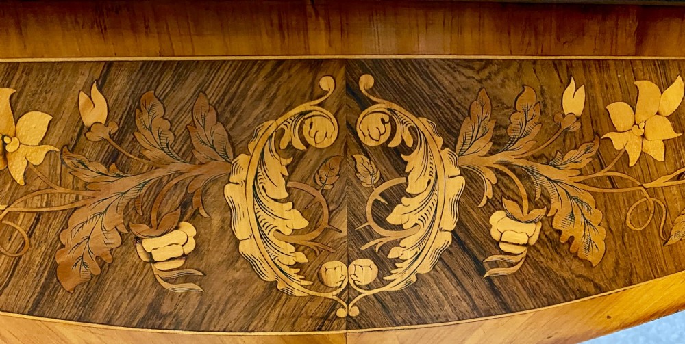 Fine Antique Satinwood & Marquetry Inlaid Centre Table View X