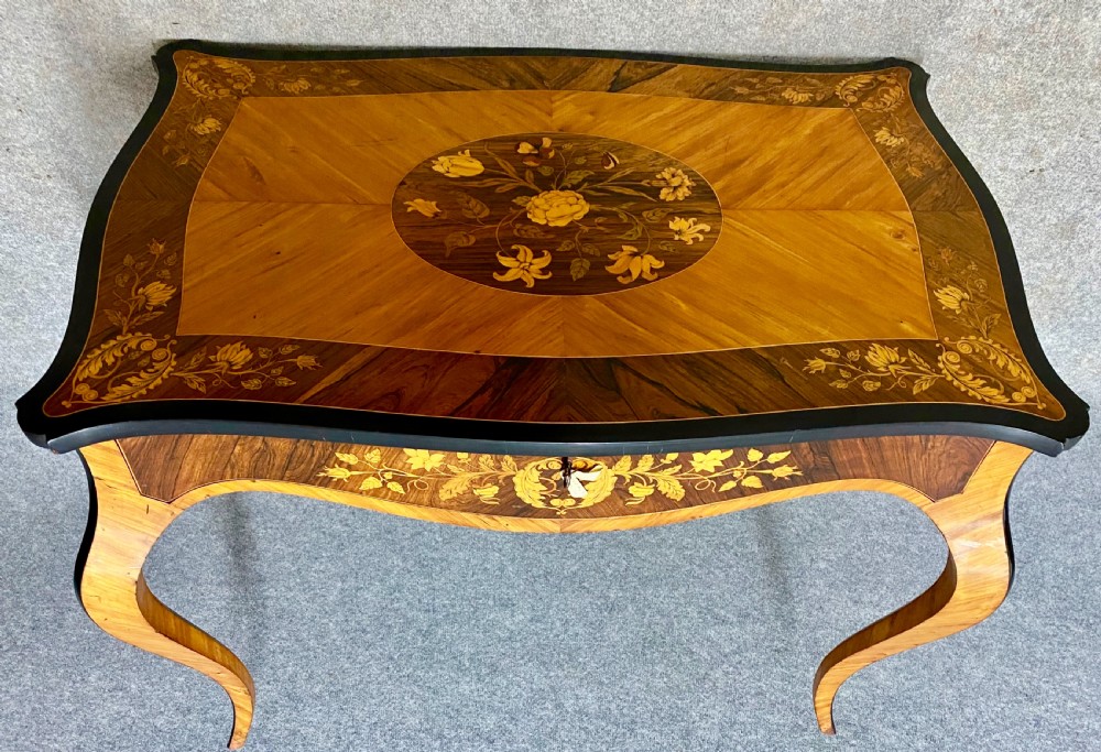 Fine Antique Satinwood & Marquetry Inlaid Centre Table View XII