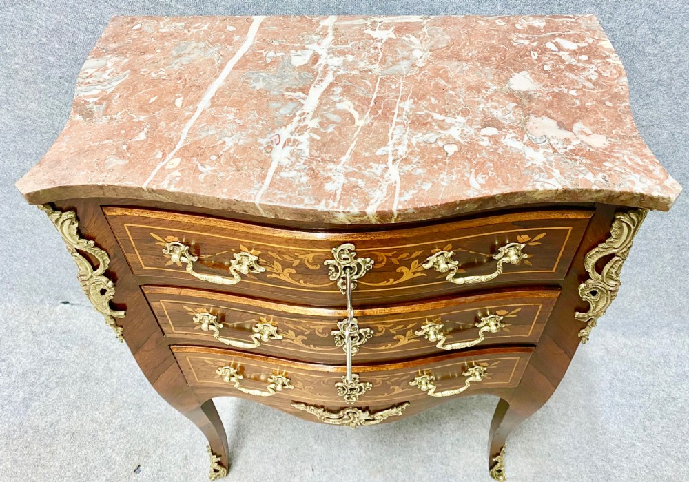 Small French Marble top Chest of Drawers View VII