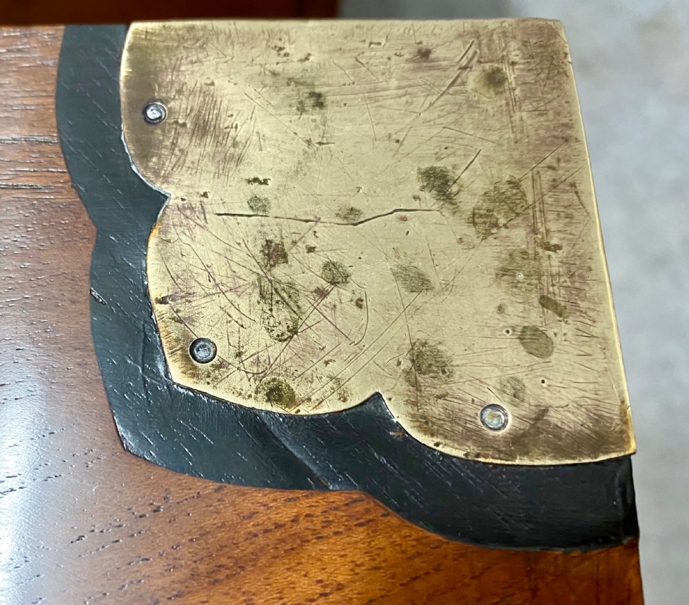 Unusual 19th.C.2 Part  Campaign Chest  View X