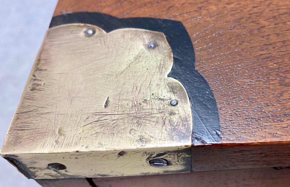 Unusual 19th.C.2 Part  Campaign Chest  View XII