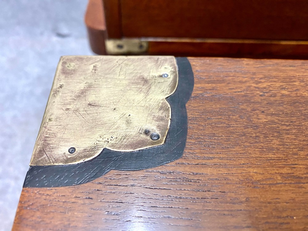 Unusual 19th.C.2 Part  Campaign Chest  View XIII