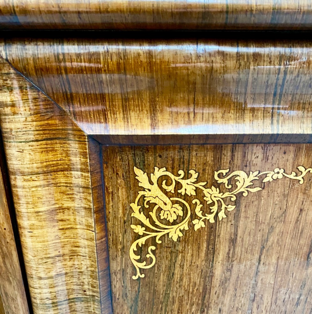 Superb Biedermeier Rosewood Abattant Escritoire Desk. View XI