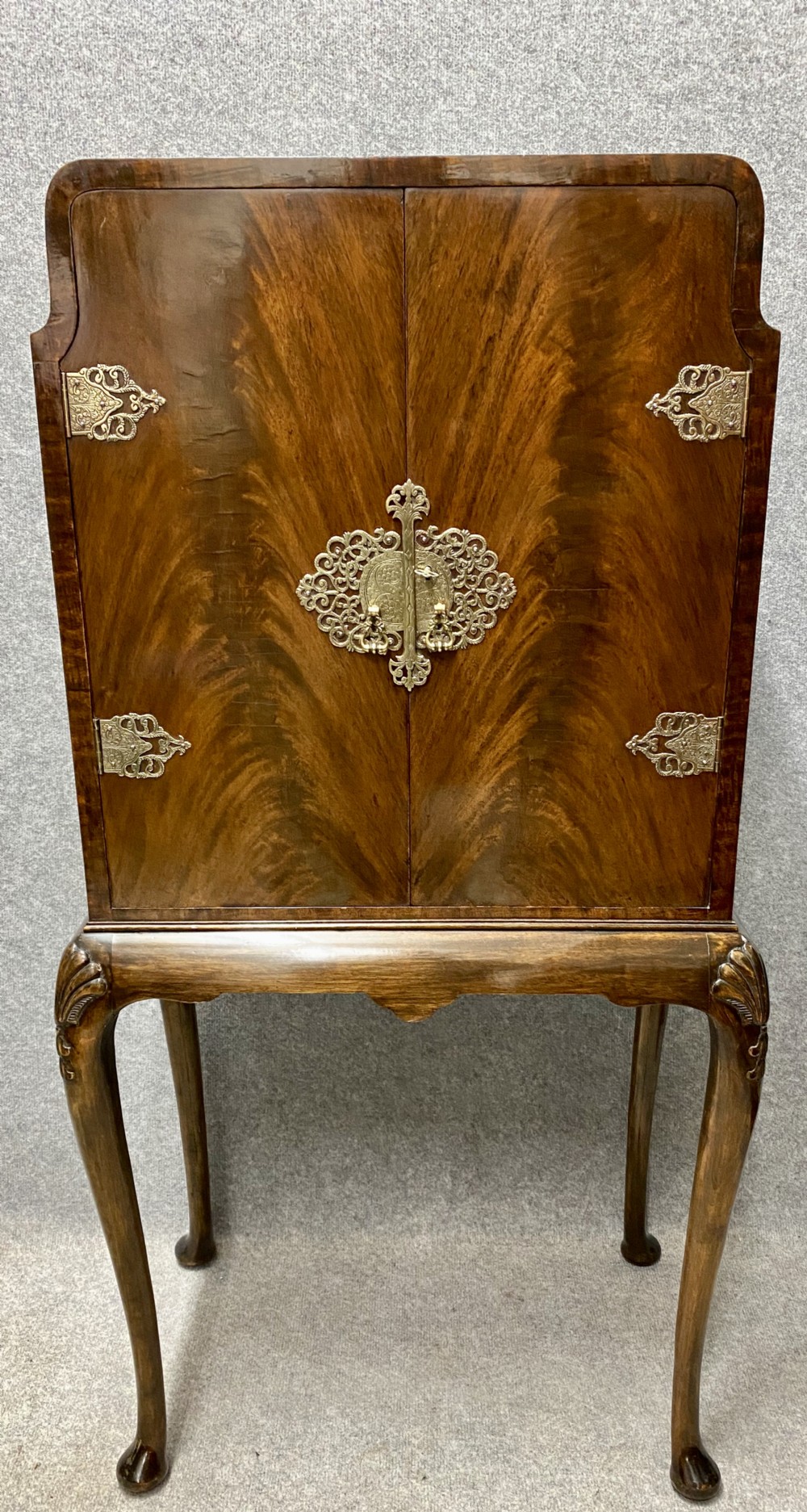 Flame Mahogany Cocktail Cabinet