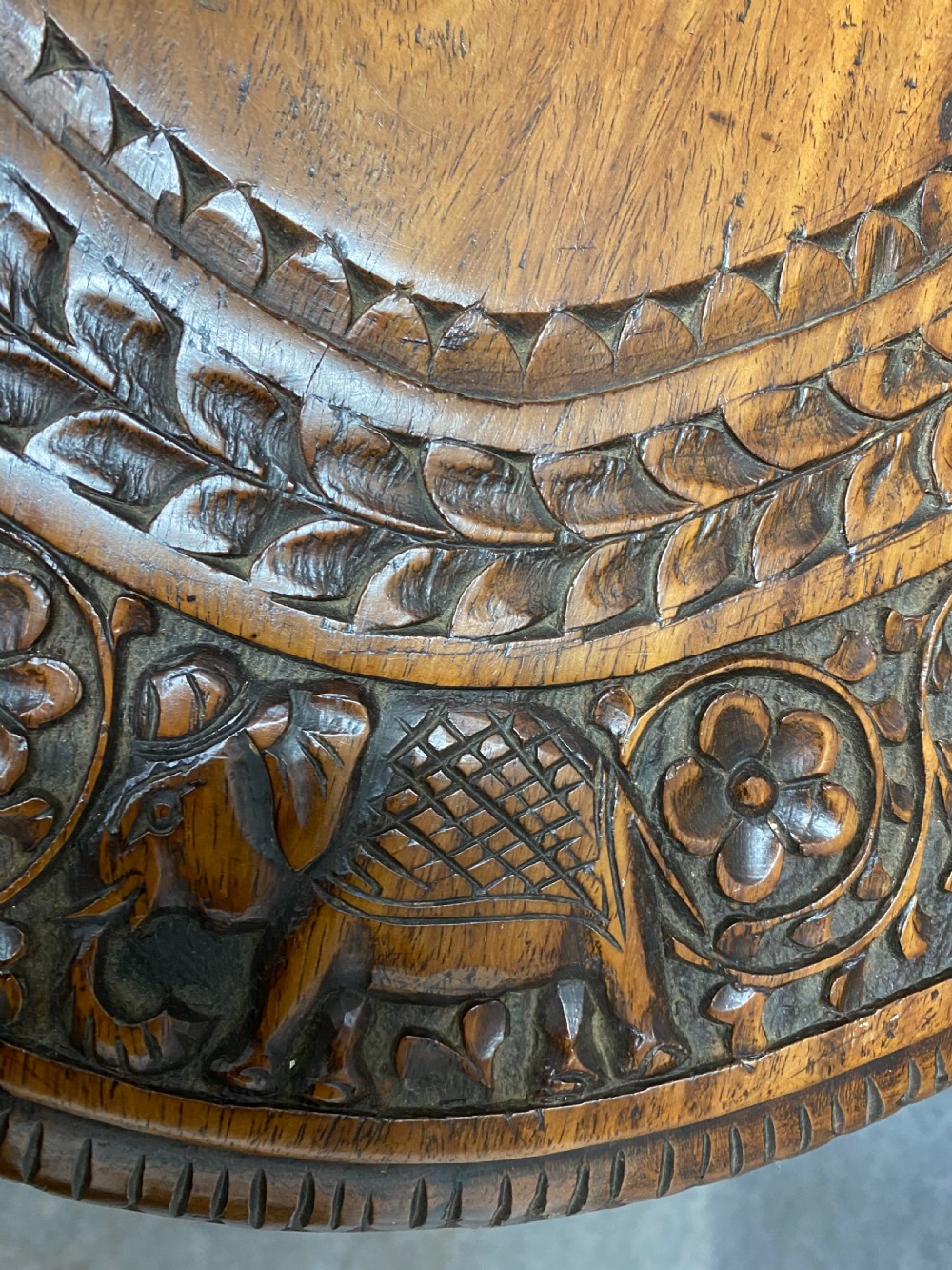 Good Anglo Indian Elephant Coffee Table View VI