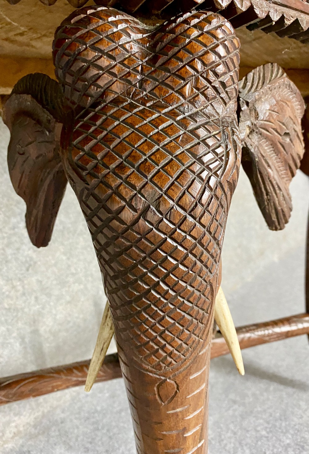 Good Anglo Indian Elephant Coffee Table View XIV