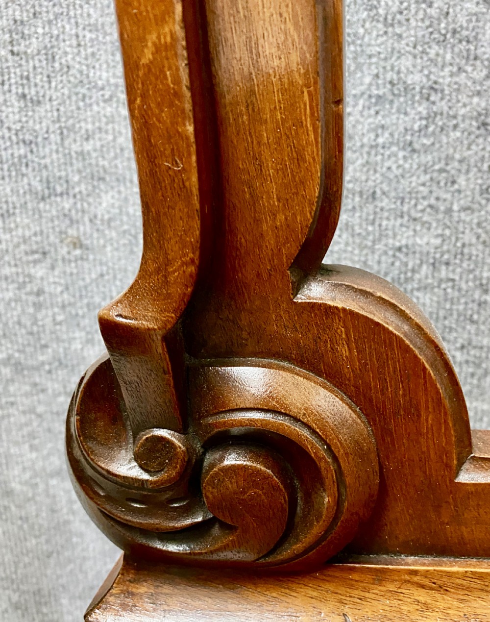Pair Victorian Period Mahogany Hall Chairs View VIII