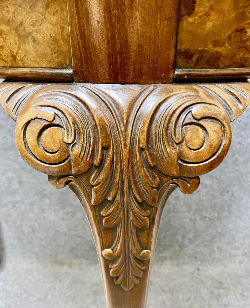 Good Quality Burr Walnut Card Table View II