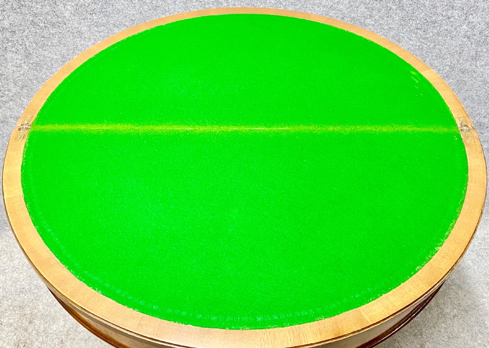 Good Quality Burr Walnut Card Table View VII