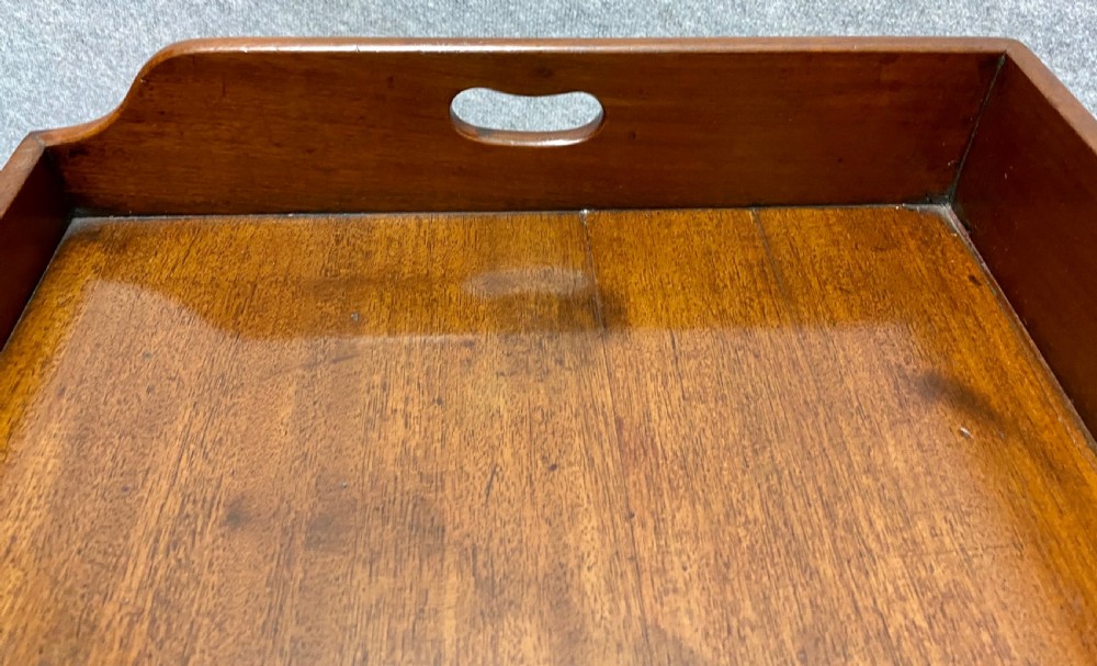 Antique Mahogany Butler's Tray on Stand View V
