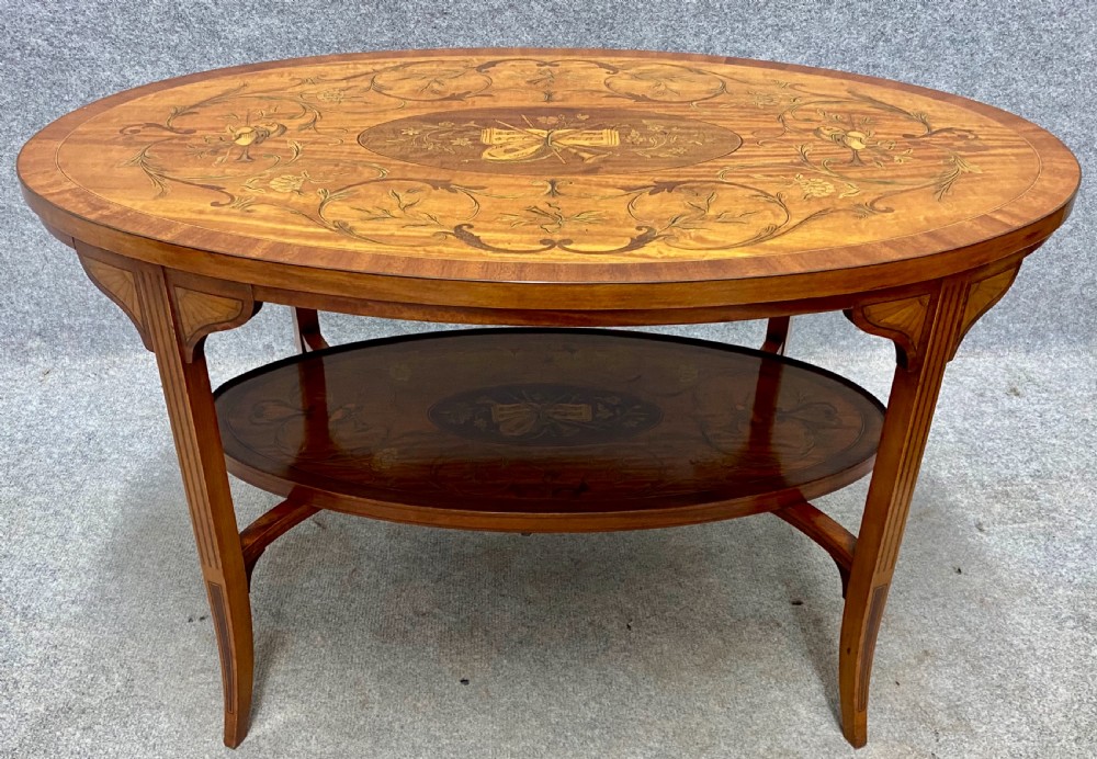 Stunning Sheraton Revival Satinwood Coffee Table View II