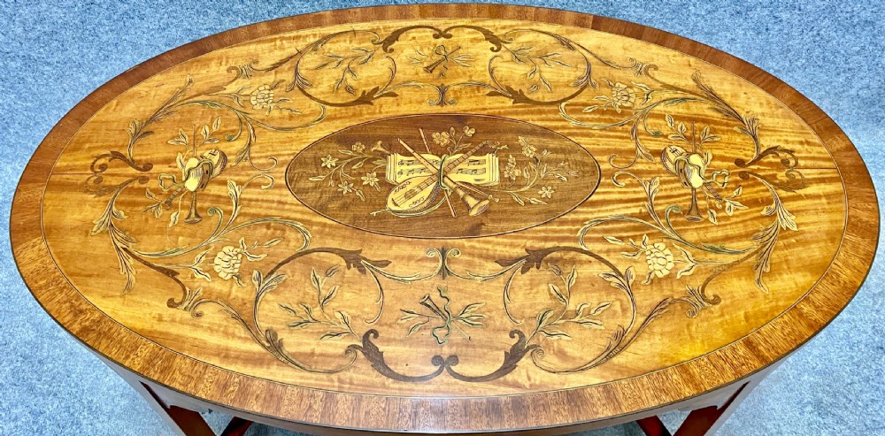 Stunning Sheraton Revival Satinwood Coffee Table View III