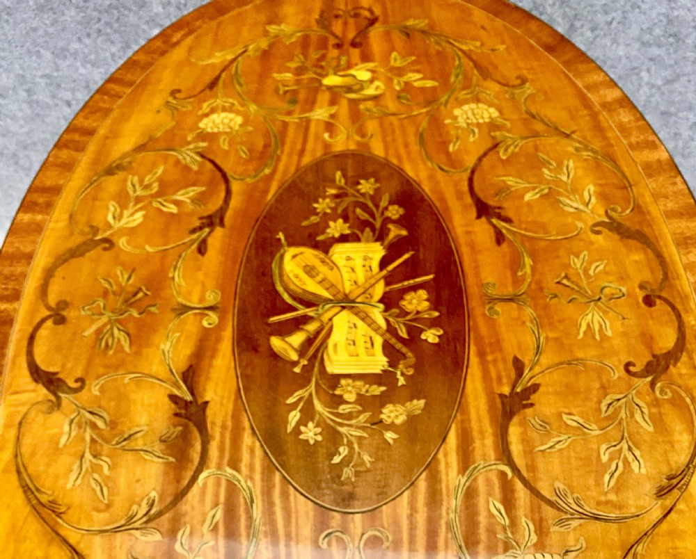 Stunning Sheraton Revival Satinwood Coffee Table View VI