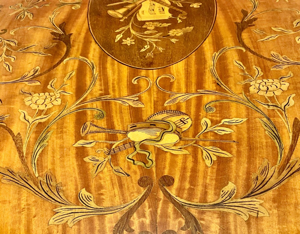 Stunning Sheraton Revival Satinwood Coffee Table View VII