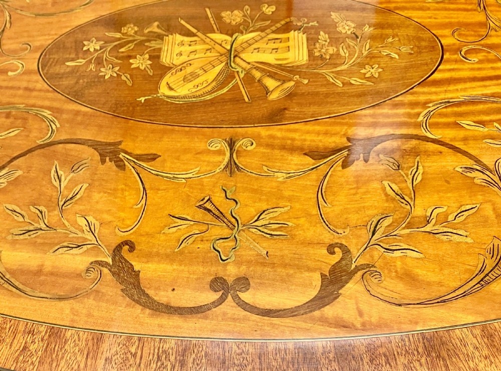 Stunning Sheraton Revival Satinwood Coffee Table View VIII