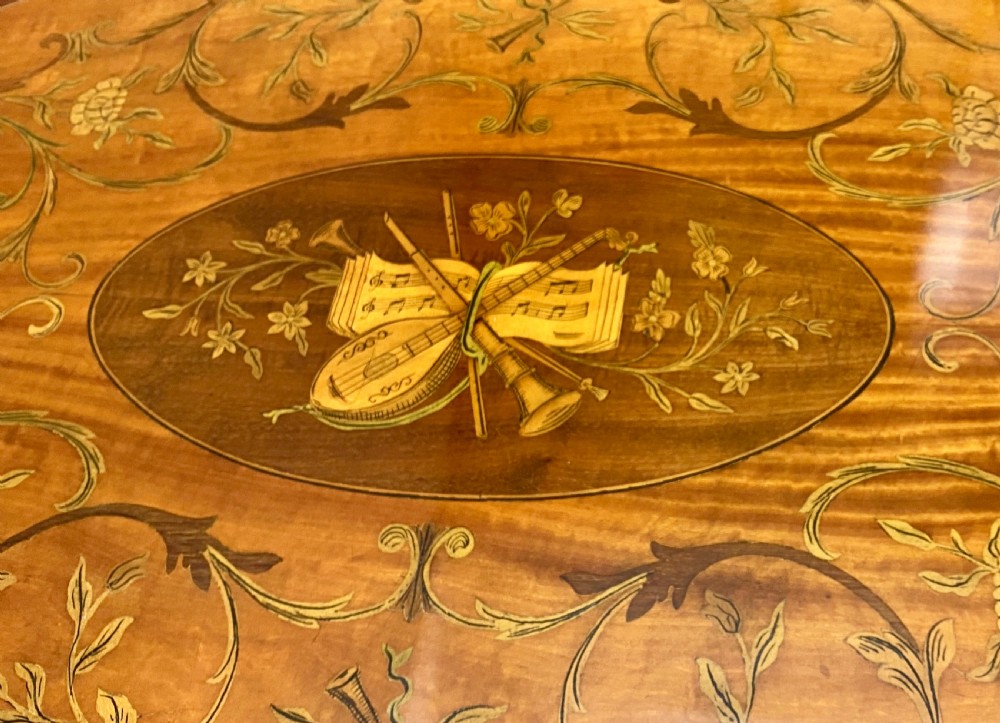 Stunning Sheraton Revival Satinwood Coffee Table View IX