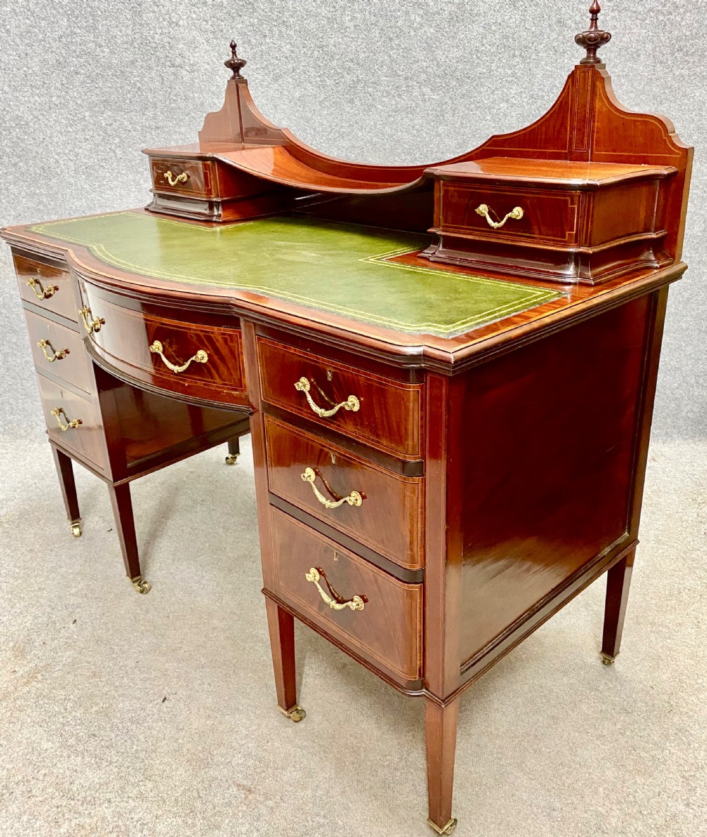 Maples & Co. Edwardian  Inlaid Desk View V