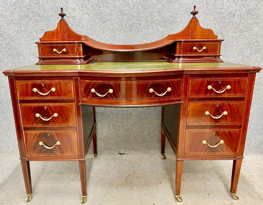 Maples & Co. Edwardian  Inlaid Desk View VI