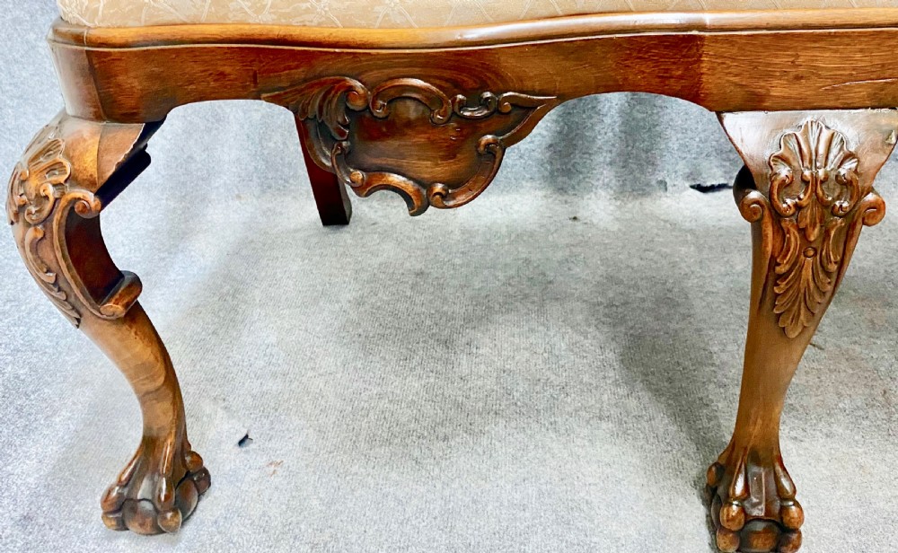 Good Antique Dutch Walnut Chair Back Settee View VI