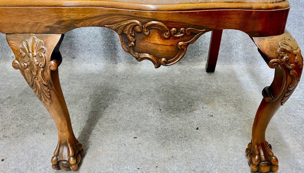 Good Antique Dutch Walnut Chair Back Settee View VII