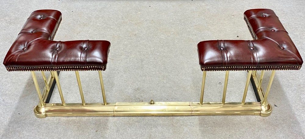 Edwardian Brass & Leather Club Fender