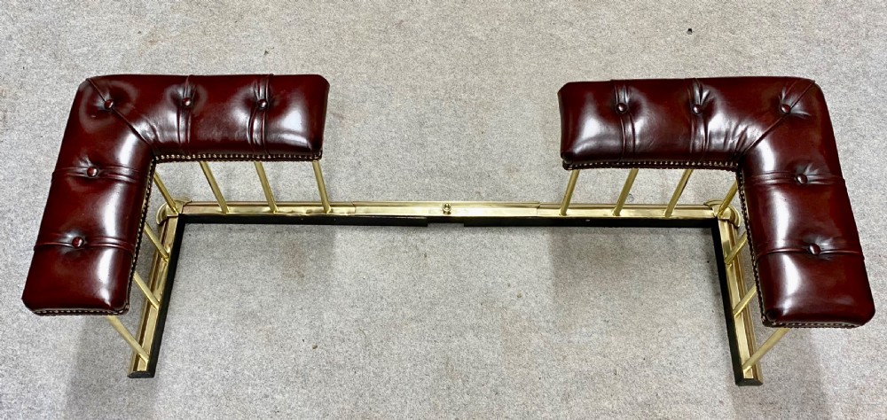 Edwardian Brass & Leather Club Fender View VI
