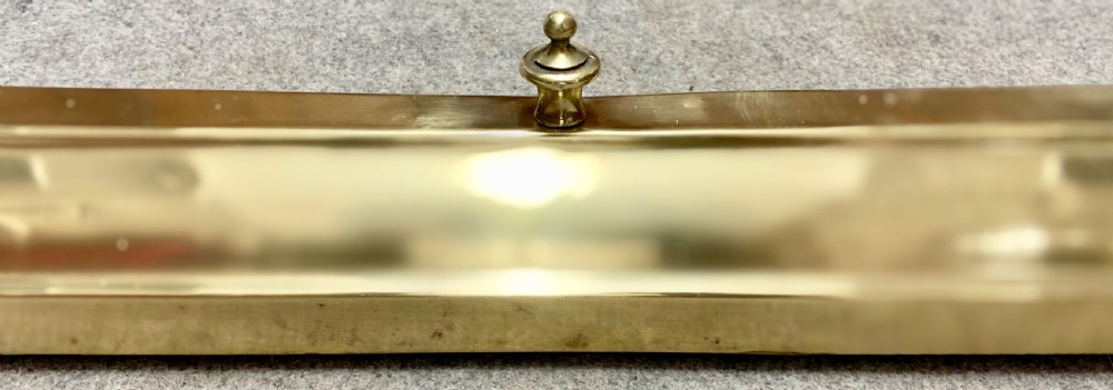 Edwardian Brass & Leather Club Fender View IX
