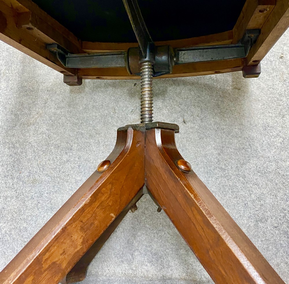 Arts & Crafts Patented Swivel Desk Chair View XI
