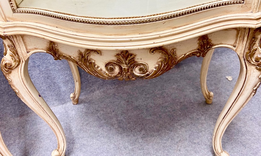 Pair Painted French Style Display Cabinets View IV