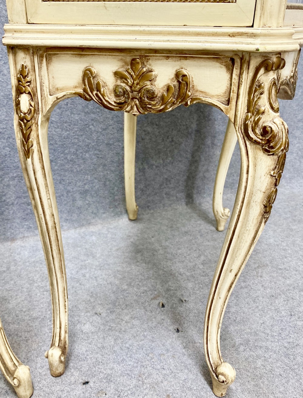 Pair Painted French Style Display Cabinets View XI