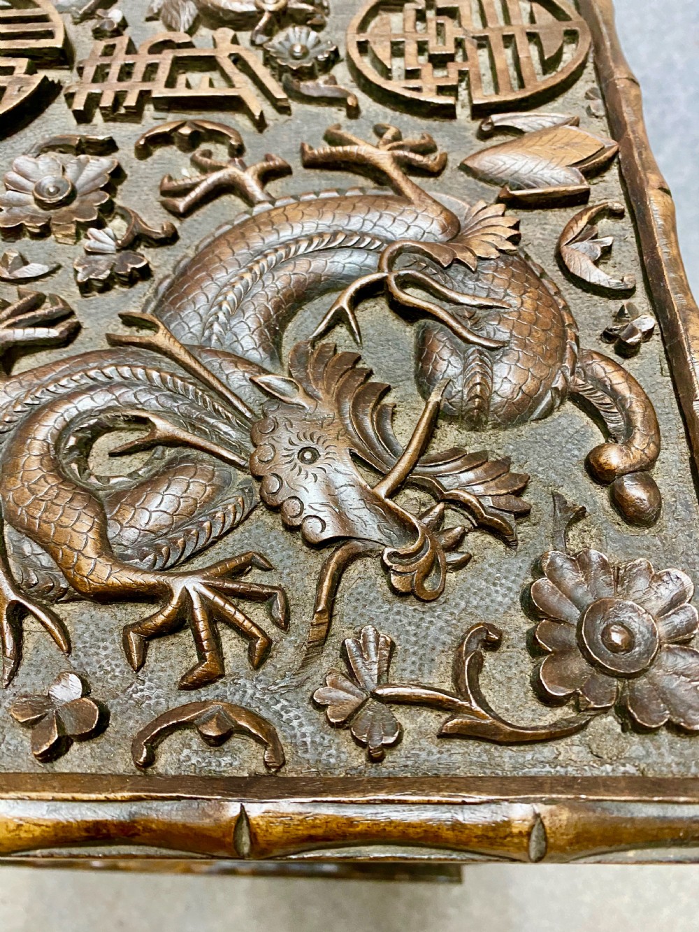 Antique Chinese Revolving Bookcase View IX